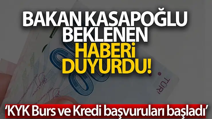 Bakan Kasapoğlu duyurdu
