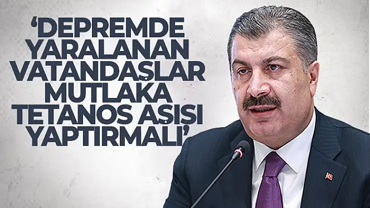 Bakan Koca: 'Görev yeri deprem bölgesi olan ve tayin isteyen sağlık personeli için düzenleme yaptık'