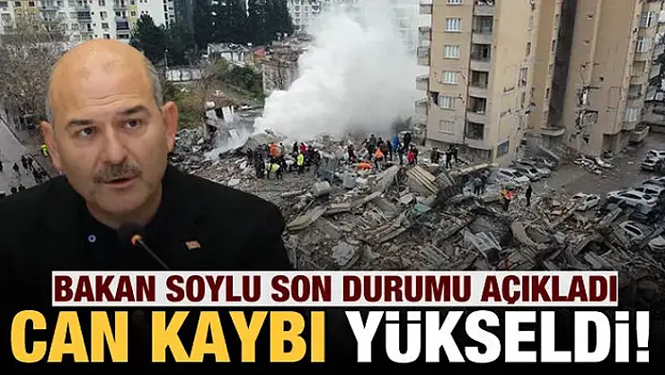 Bakan Soylu: Depremlerde can kaybımız 45 bin 968 oldu
