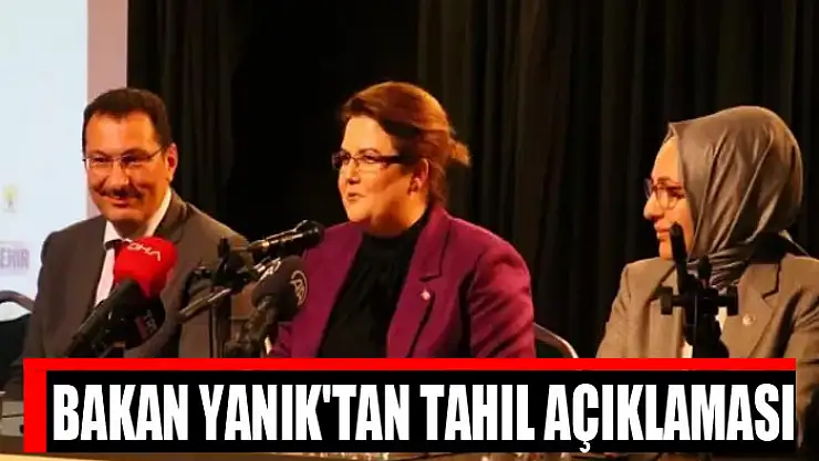 Bakan Yanık'tan Ukrayna tahılı açıklaması