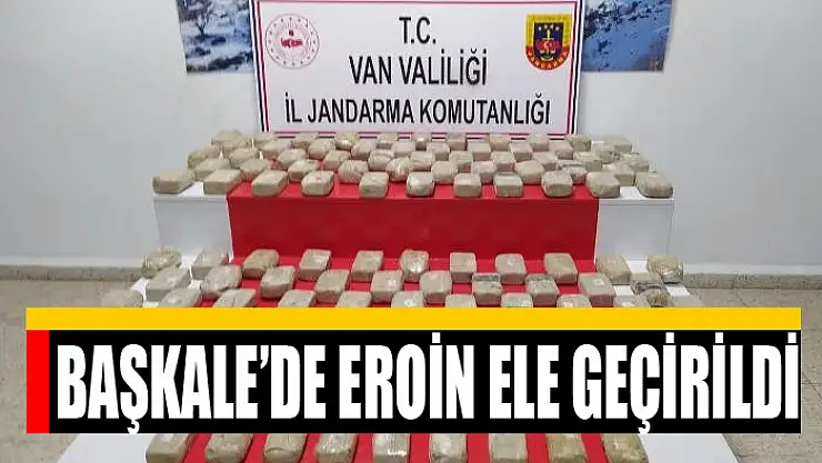 Başkale'de eroin ele geçirildi