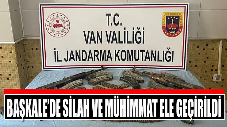 Başkale'de silah ve mühimmat ele geçirildi