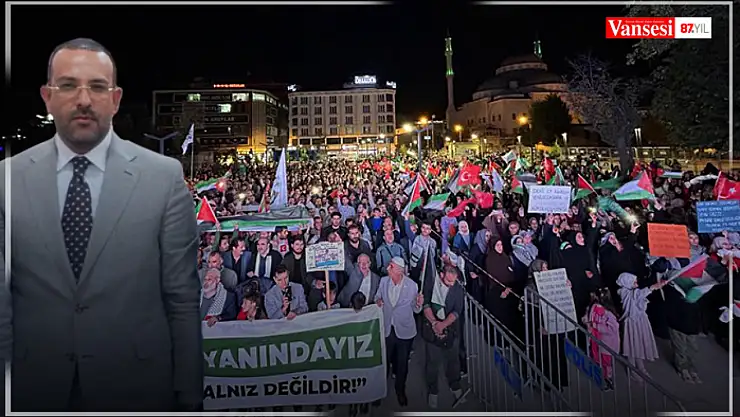 Başkan Bayraktar : Filistin'e destek, insanlığa destektir