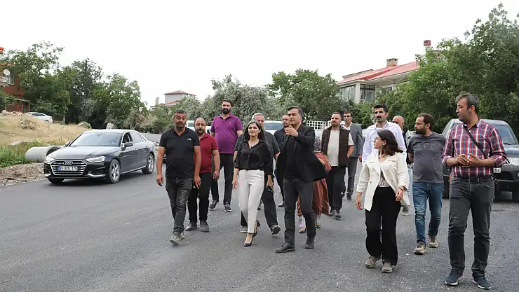 Başkan Zeydan Gevaş'taki yol yapım çalışmasını yerinde inceledi