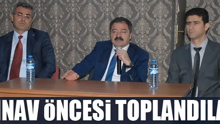 Tuşba'da ortak sınavlar öncesi toplantı