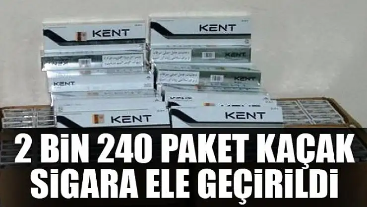 2 bin 240 paket kaçak sigara ele geçirildi