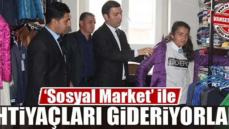 'Sosyal Market' ile ihtiyaçları gideriyorlar 