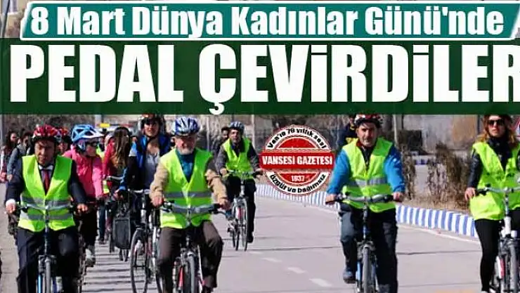 8 Mart Dünya Kadınlar Günü'nde pedal çevirdiler