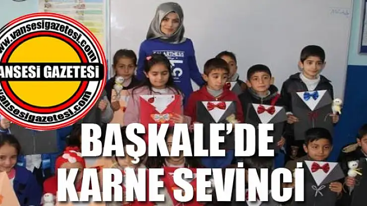 Başkale'de karne sevinci