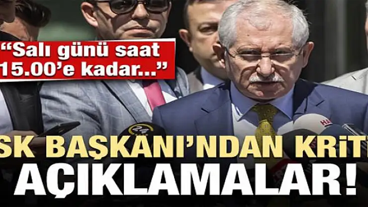 YSK Başkanı Sadi Güven'den kritik açıklamalar