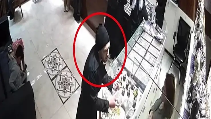 Bilezik hırsızlığı kamerada: 6 suç kaydı olan şüpheli tutuklandı