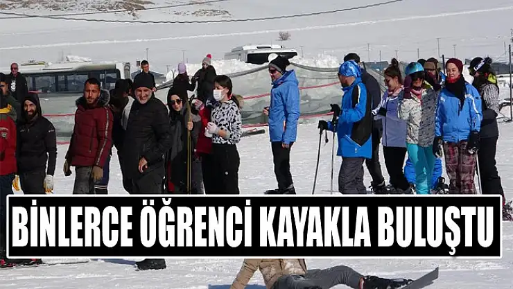 Binlerce öğrenci kayakla buluştu