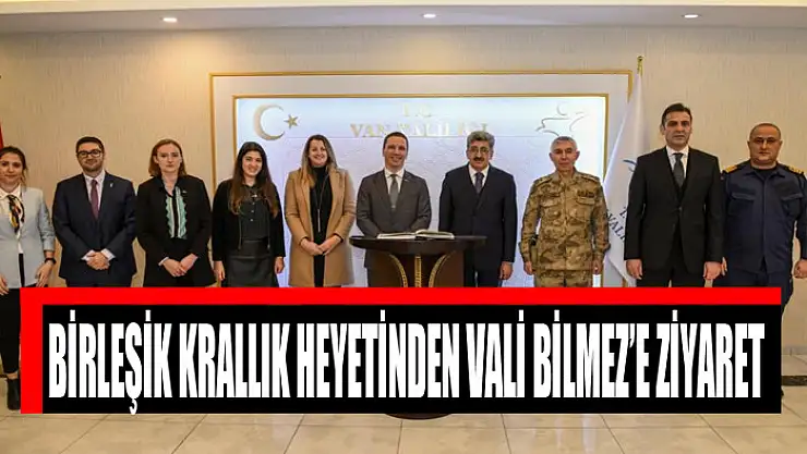 Birleşik Krallık heyetinden Vali Bilmez'e ziyaret
