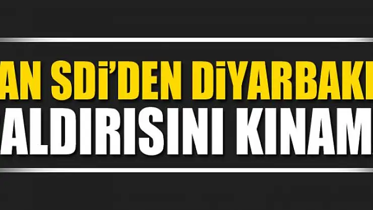 Van SDİ'den Diyarbakır saldırısını kınama