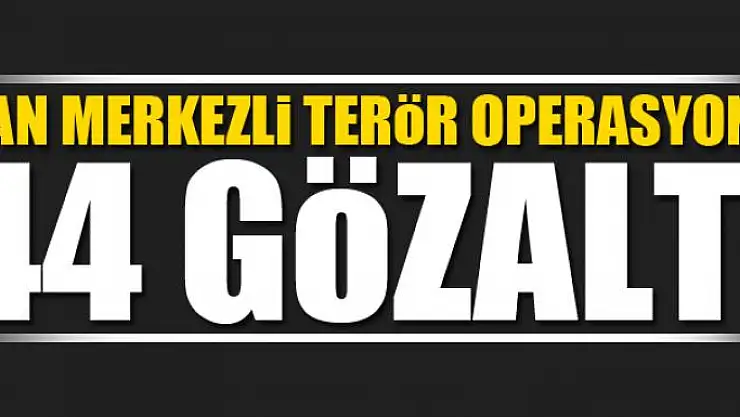 Van merkezli terör operasyonu: 44 gözaltı
