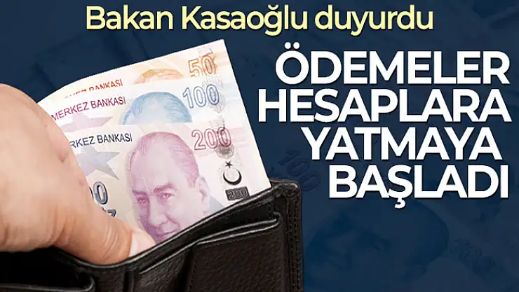 Burs ve kredi ödemeleri hesaplara yatmaya başladı