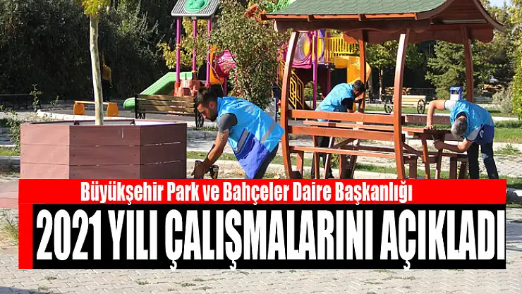 Büyükşehir Park ve Bahçeler Daire Başkanlığı 2021 yılı çalışmalarını açıkladı
