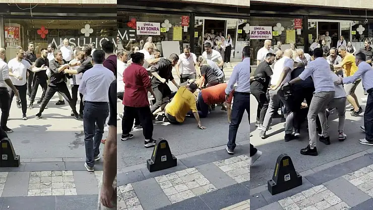 Cadde ortası bir anda boks ringine döndü