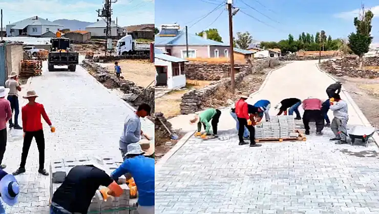 Çaldıran Belediyesi'nden yol çalışması