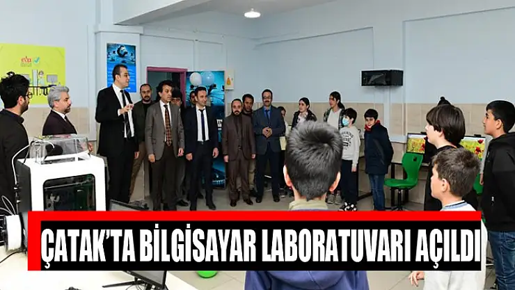 Çatak'ta bilgisayar laboratuvarı açıldı