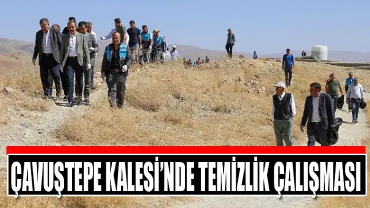 Çavuştepe Kalesi'nde temizlik çalışması