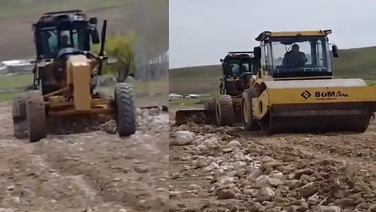 Çelebibağı Mahallesi'nde yol bakım onarım çalışmaları