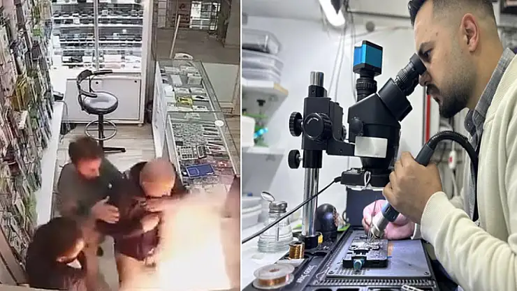 Cep telefonu bataryası aniden patladı
