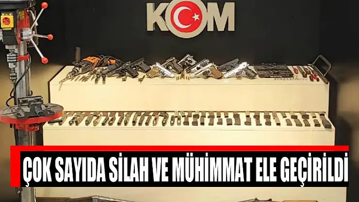 Çok sayıda silah ve mühimmat ele geçirildi