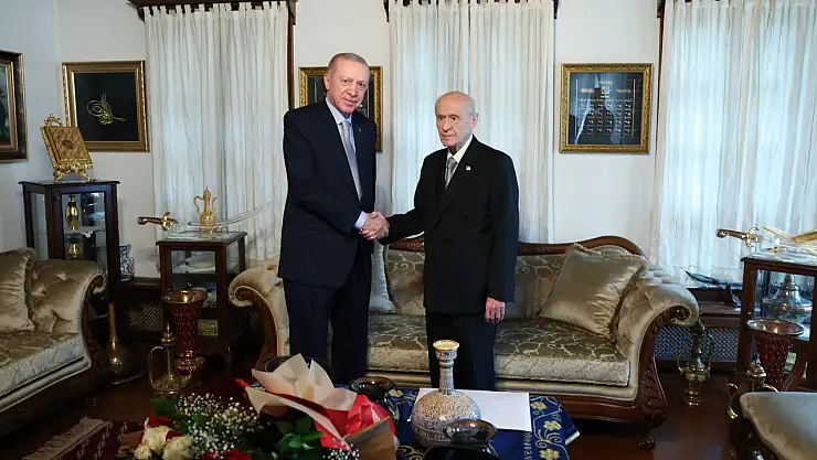 Cumhurbaşkanı Erdoğan, MHP Genel Başkanı Bahçeli ile bir araya geldi