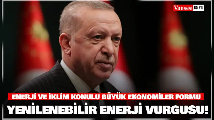 Cumhurbaşkanı Erdoğan: 'Önümüzdeki dönemde iklim kanunumuzu meclisimizden geçirmiş olacağız'