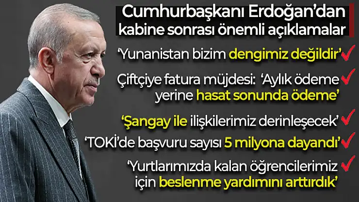Cumhurbaşkanı Erdoğan'dan Yunanistan'a sert uyarılar