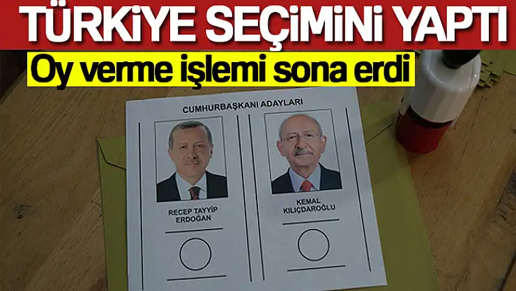 Cumhurbaşkanı Seçimi ikinci turu için oy verme işlemi sona erdi