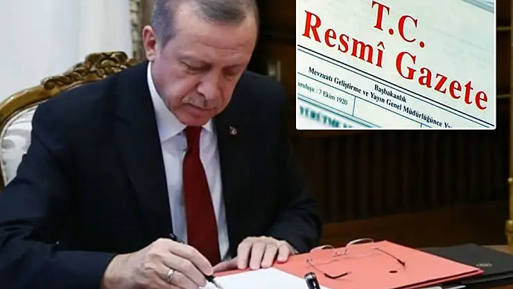 Cumhurbaşkanlığı tarafından yapılan atamalar Resmi Gazete'de