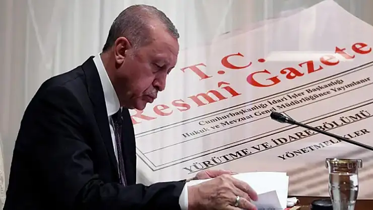 Cumhurbaşkanlığı tarafından yapılan atamalar Resmi Gazete'de