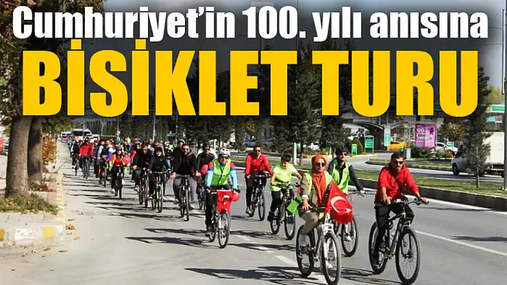 Cumhuriyet'in 100. yılı anısına bisiklet turu