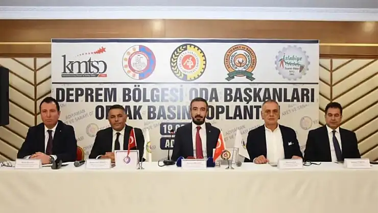 Depremden etkilenen illerden ortak çağrı