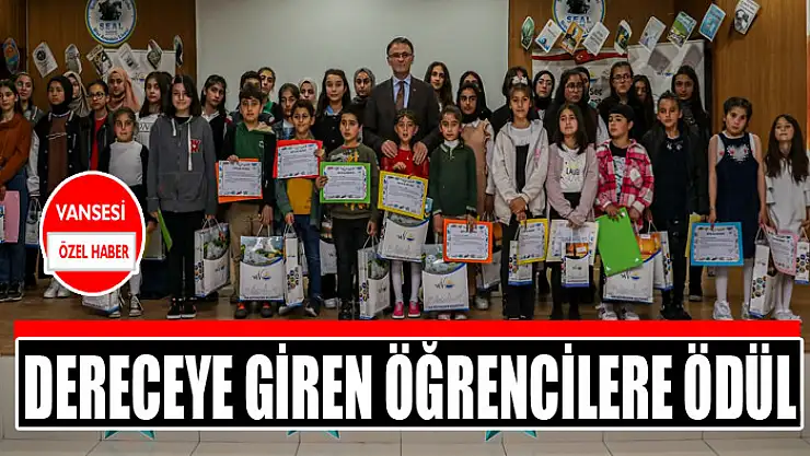 DERECEYE GİREN ÖĞRENCİLERE ÖDÜL