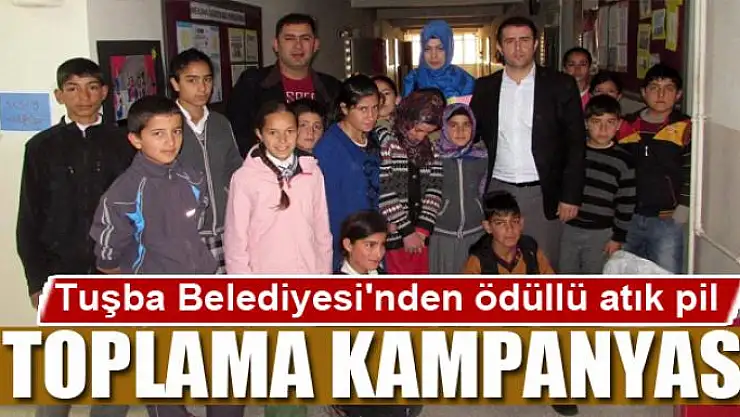 Tuşba Belediyesi'nden ödüllü atık pil toplama kampanyası