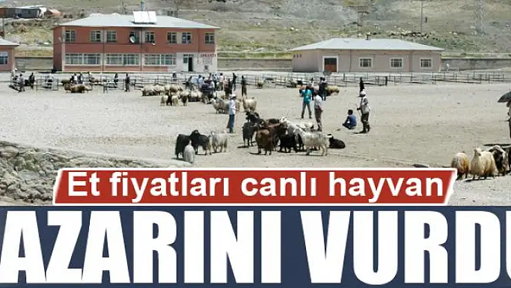 Et fiyatları canlı hayvan pazarını vurdu