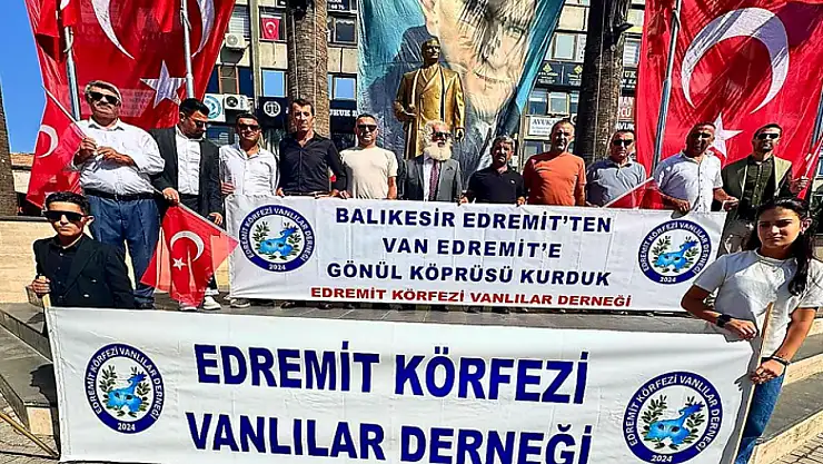Van Edremit'ten Balıkesir Edremit'e kurtuluş günü desteği
