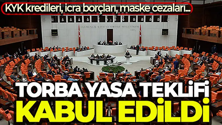 Ekonomiye ilişkin torba kanun teklif Plan ve Bütçe Komisyonunda kabul edildi