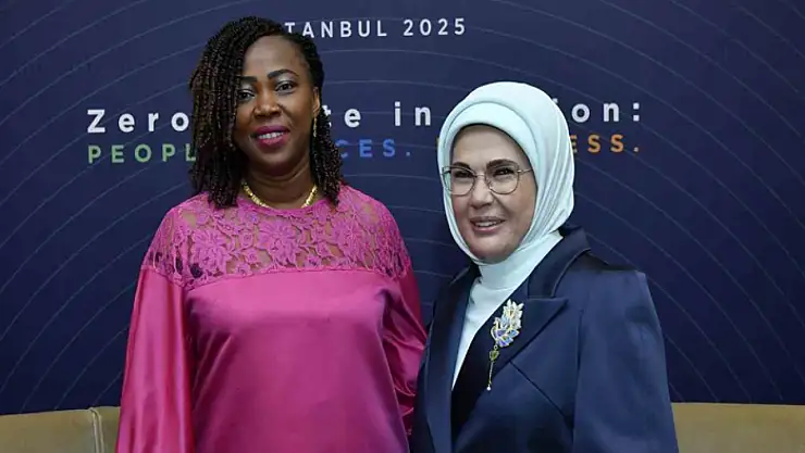 Emine Erdoğan, Sierra Leone Cumhurbaşkanı'nın eşi Fatima Maada Bio ile görüştü