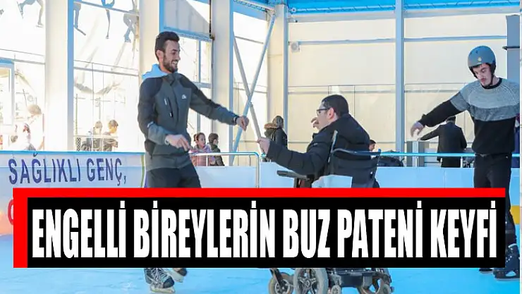 Engelli bireylerin buz pateni keyfi