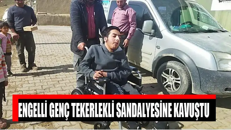 Engelli genç tekerlekli sandalyesine kavuştu