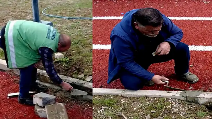 Erciş Belediyesi'nden parklarda bakım onarım çalışması