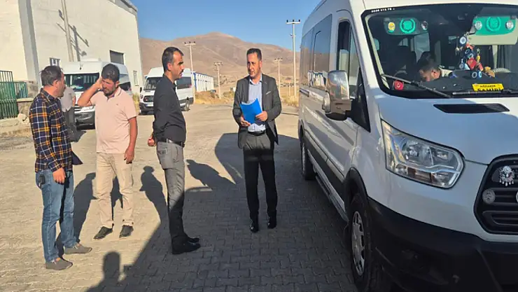 Erciş'te okul servisleri denetlendi
