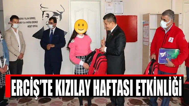 Erciş'te Kızılay Haftası etkinliği