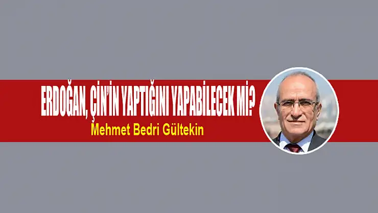 Erdoğan, Çin'in yaptığını yapabilecek mi?