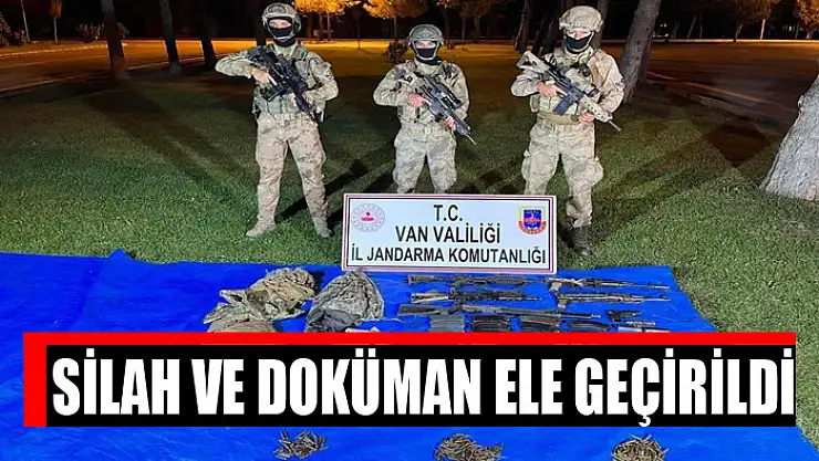 Eren Abluka-35 operasyonunda silah ve doküman ele geçirildi