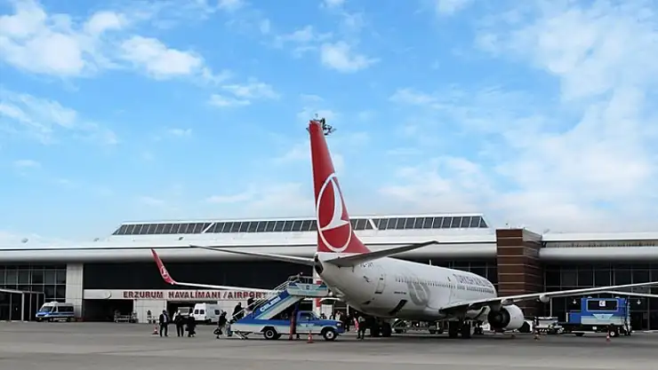 Erzurum'da iki ayda 216 bin 603 kişi uçtu